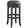 Sonoma 26" Charcoal Bonded Leather Swivel Counter Stool