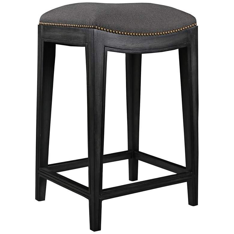 Image 1 Sonoma 26 inch Charcoal Linen Counter Stool