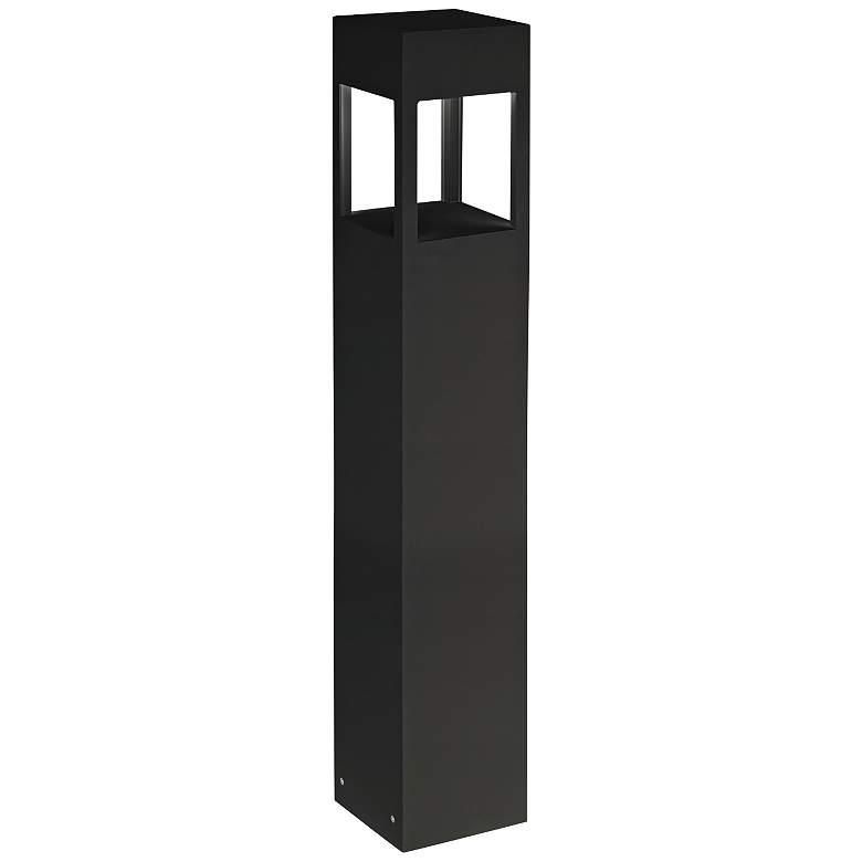 Image 1 Sonoma 36 inch High Black Square LED Landscape Bollard Light