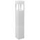 Sonoma 36" High White Square LED Landscape Bollard Light
