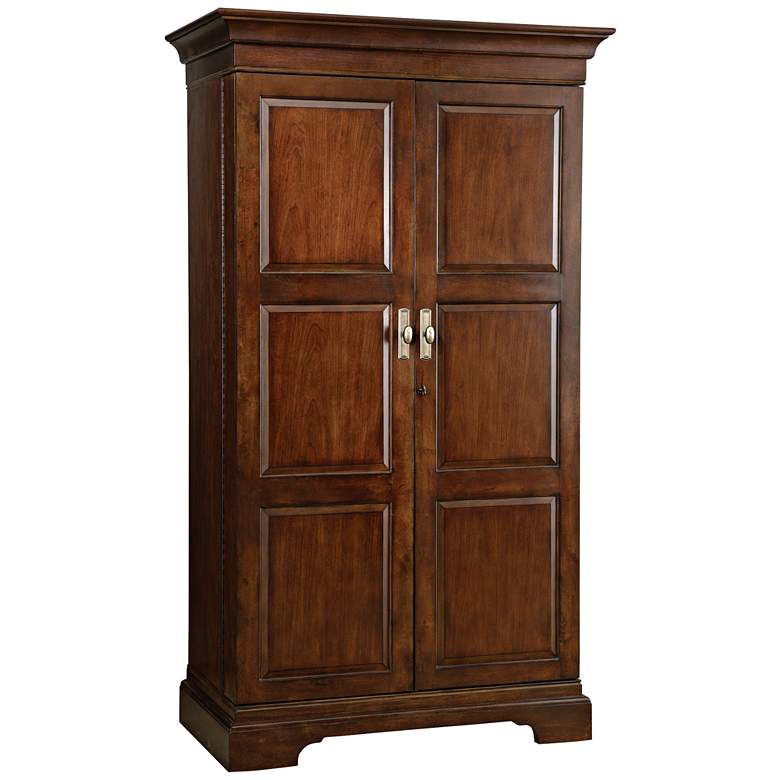 Image 1 Sonoma 75 inch High Cherry 2-Door Wine and Bar Cabinet