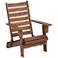 Sonoma Dark Natural Folding Adirondack Chair