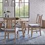 Sonoma Gray Milky Fabric Dining Side Chairs Set of 2