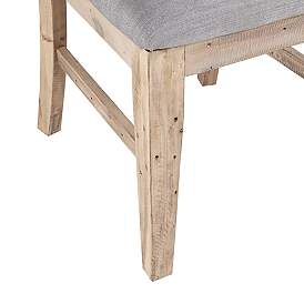 Image5 of Sonoma Gray Milky Fabric Dining Side Chairs Set of 2 more views