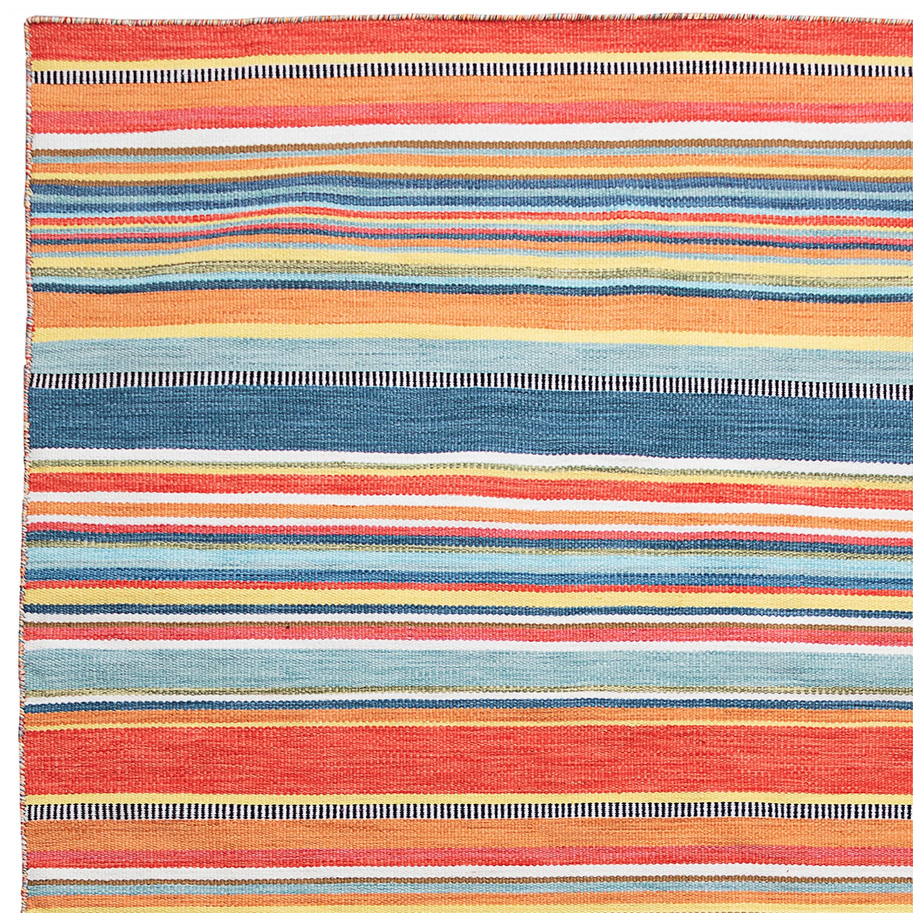 Thumbnail2 of Sonoma Malibu Stripe 625814 7'6"x 9'6" Orange Outdoor Rug more views