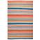 Sonoma Malibu Stripe 625814 Orange Outdoor Area Rug