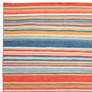 Thumbnail2 of Sonoma Malibu Stripe 625814 8'3"x11'6" Orange Outdoor Rug more views