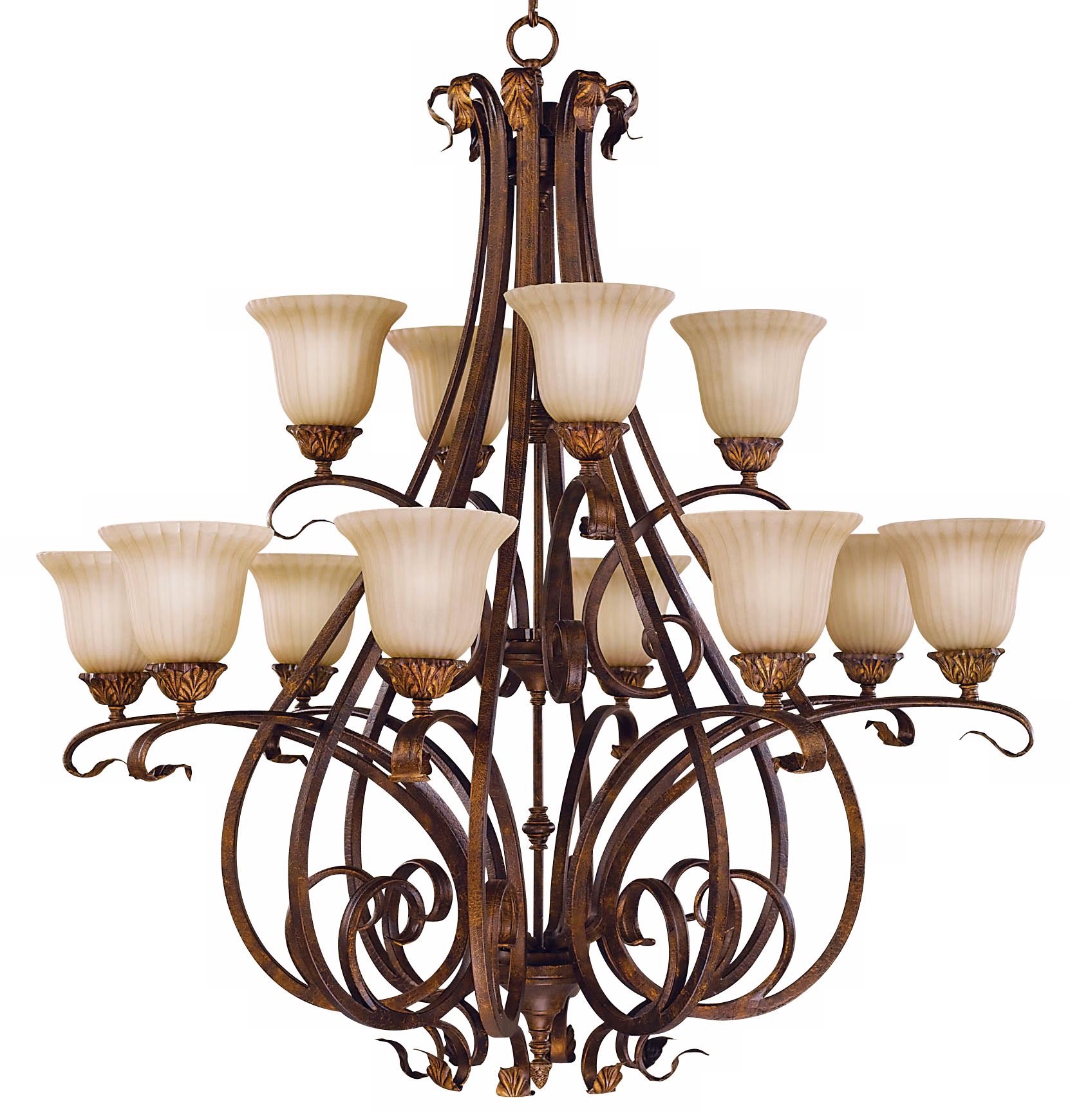 Sonoma Valley Collection Twelve Light Iron Chandelier