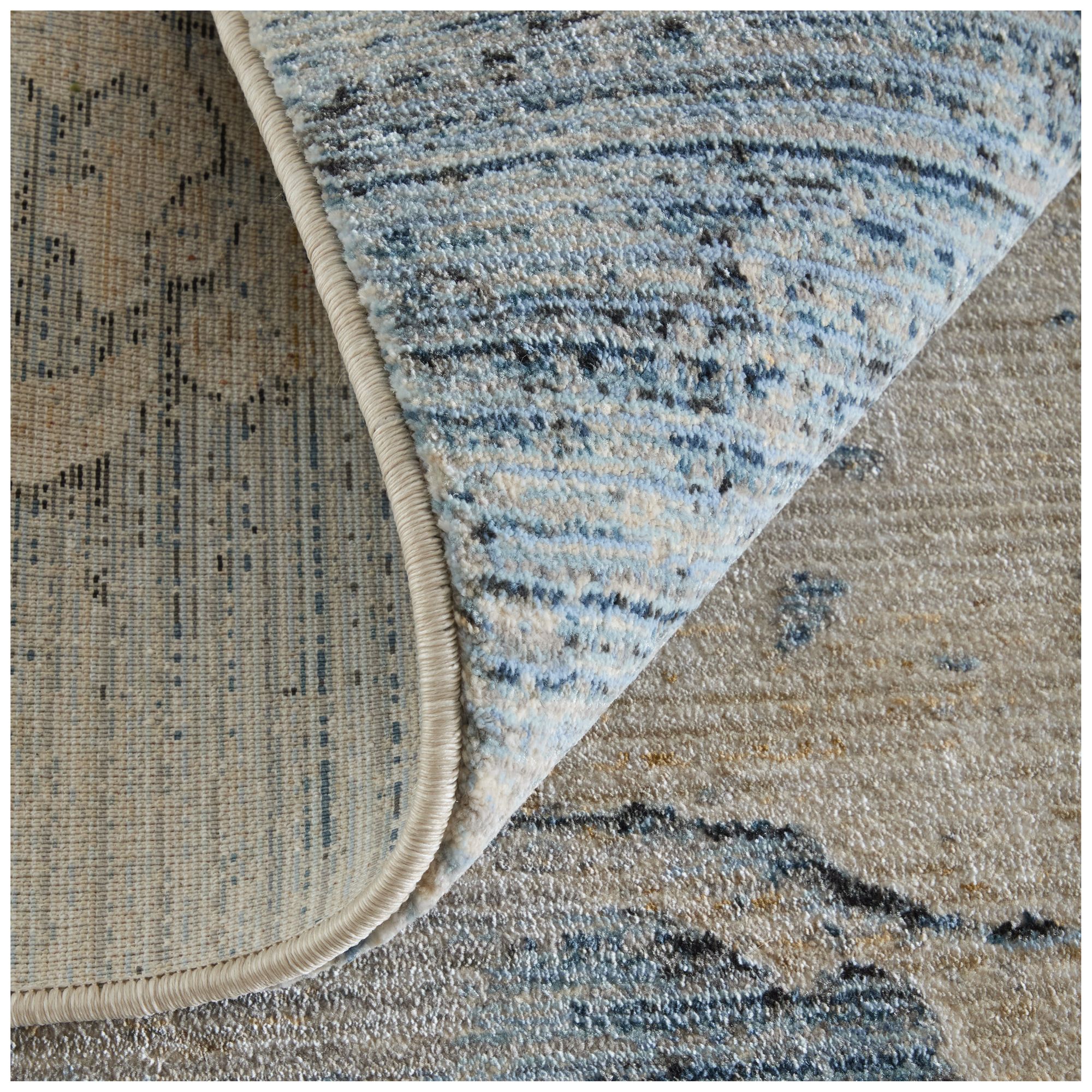 Image 7 Sonora Abstract Indoor Blue Area Rug 39U9F 6'-7" x 9'-6" more views