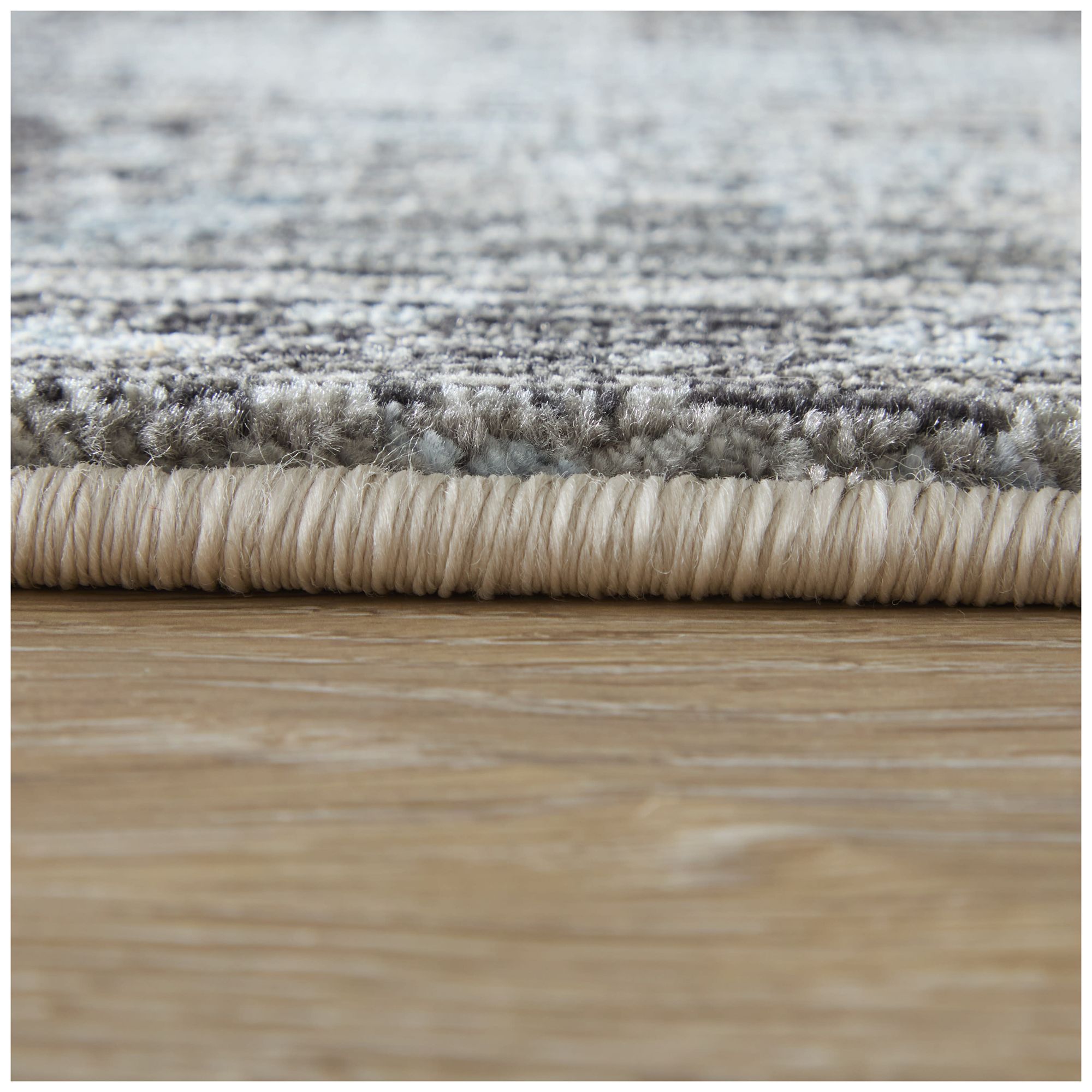 Sonora Abstract Indoor Blue Area Rug 39U9F 6'-7" x 9'-6"