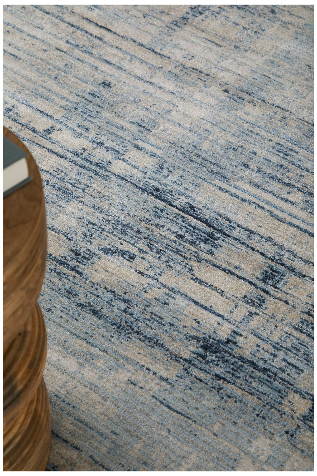 Image 2 Sonora Abstract Indoor Blue Area Rug 39UAF 2'-6" x 7'-3" more views