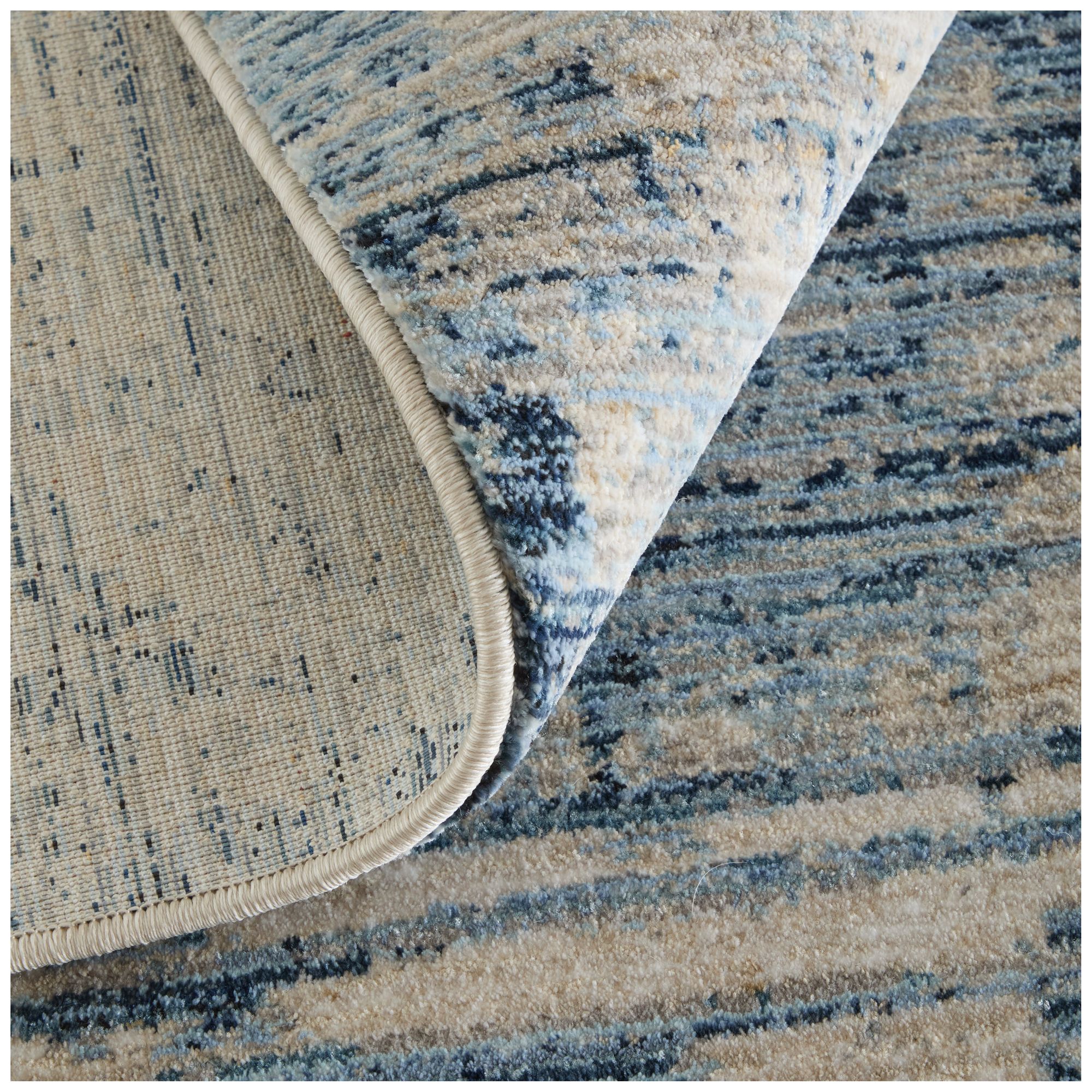 Image 7 Sonora Abstract Indoor Blue Area Rug 39UAF 2'-6" x 7'-3" more views