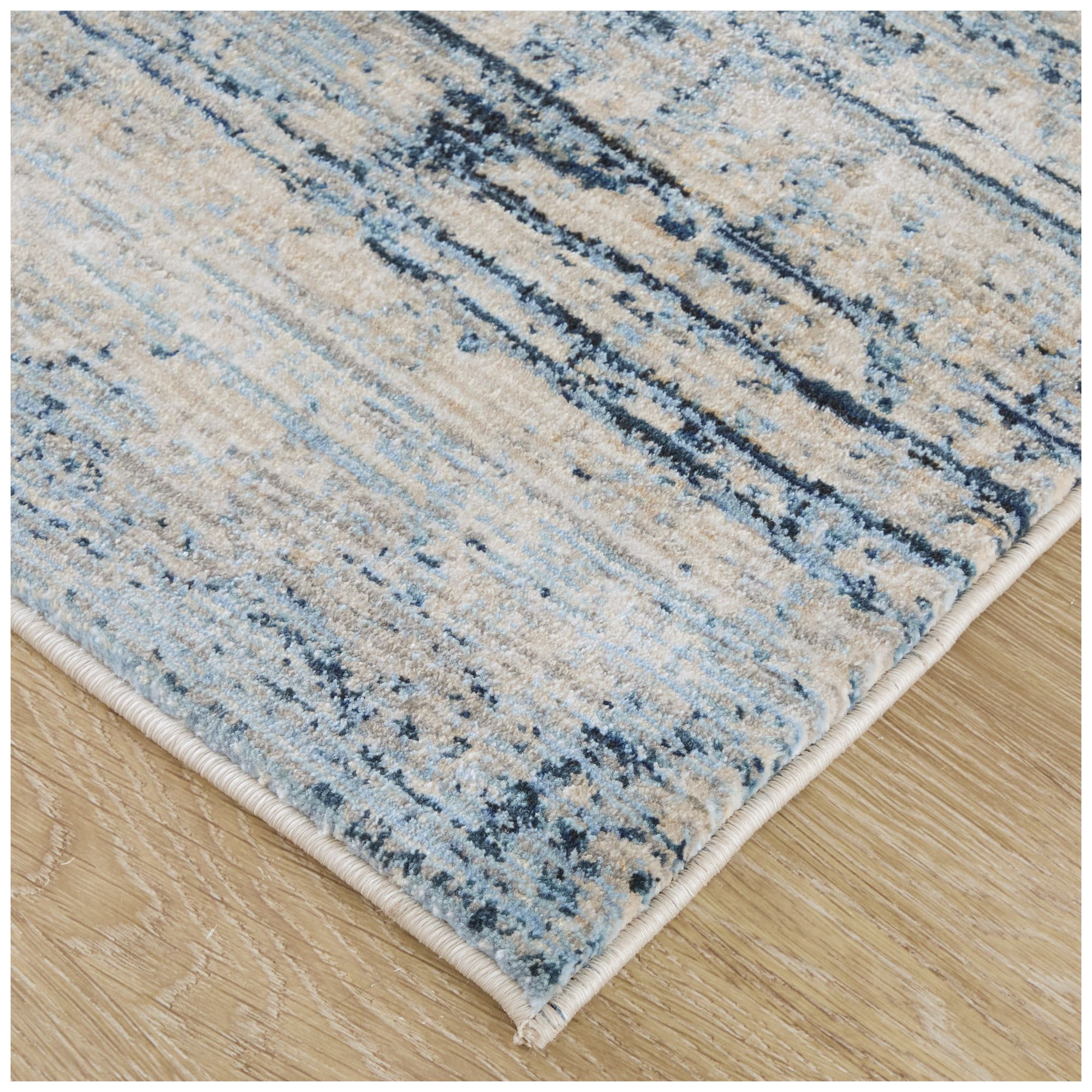 Image 3 Sonora Abstract Indoor Blue Area Rug 39UAF 6'-7" x 9'-6" more views