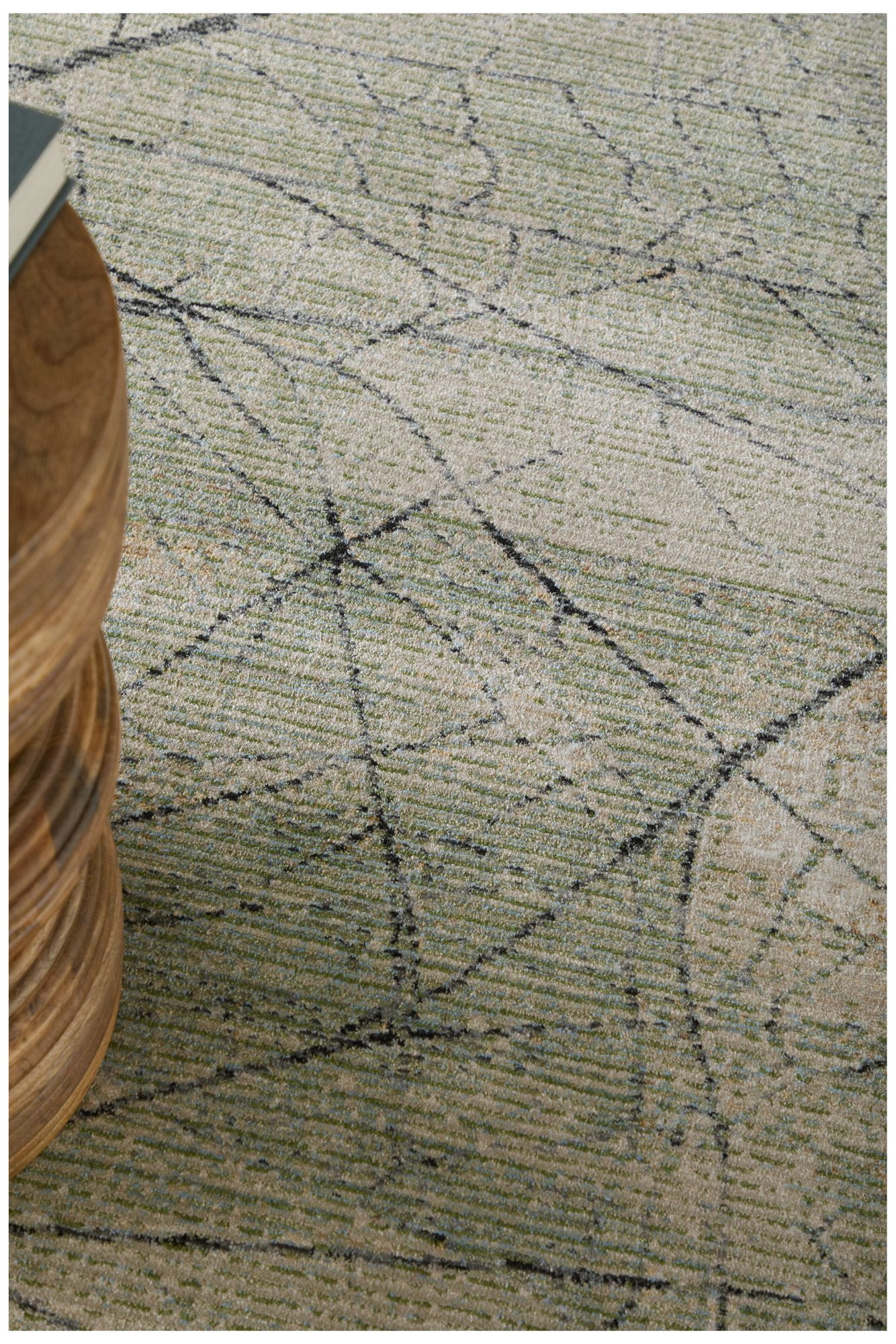 Image 2 Sonora Abstract Indoor Green Area Rug 39U8F 5' x 7'-6" more views