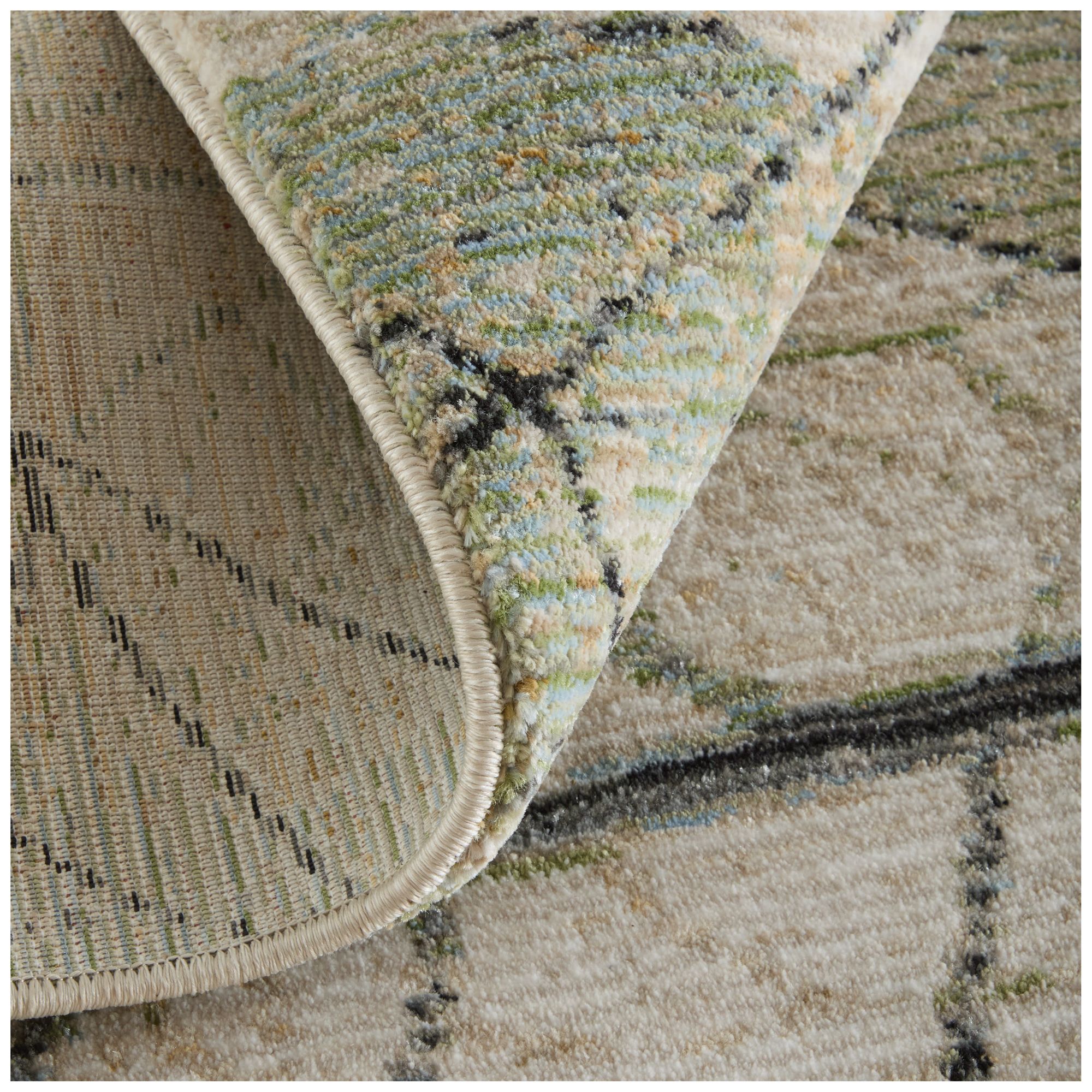 Image 7 Sonora Abstract Indoor Green Area Rug 39U8F 5' x 7'-6" more views