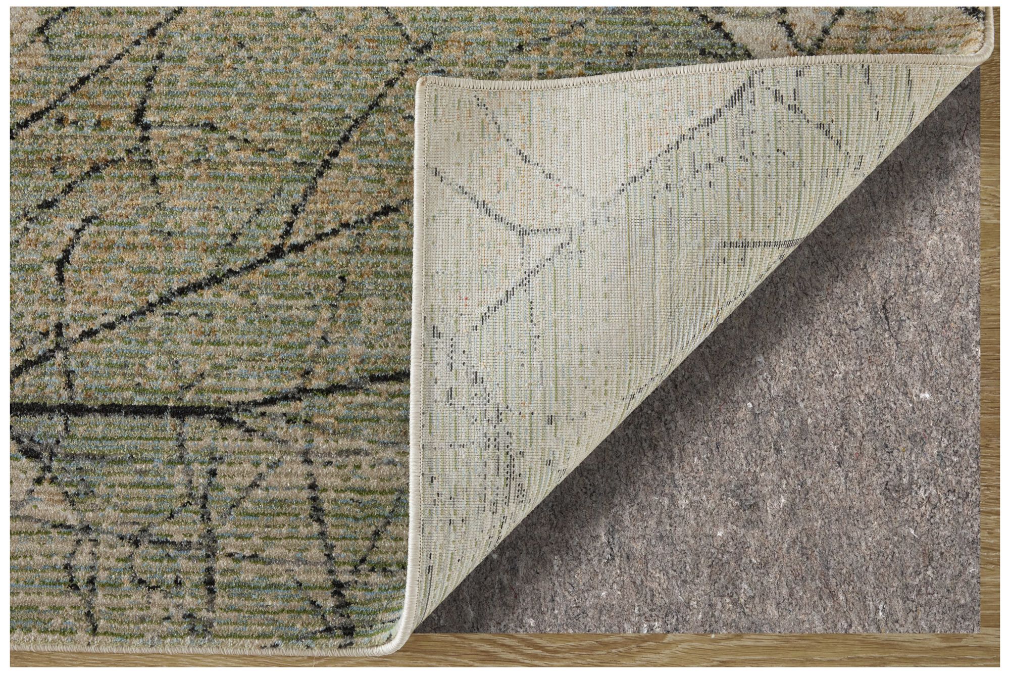 Image 4 Sonora Abstract Indoor Green Area Rug 39U8F 6'-7" x 9'-6" more views