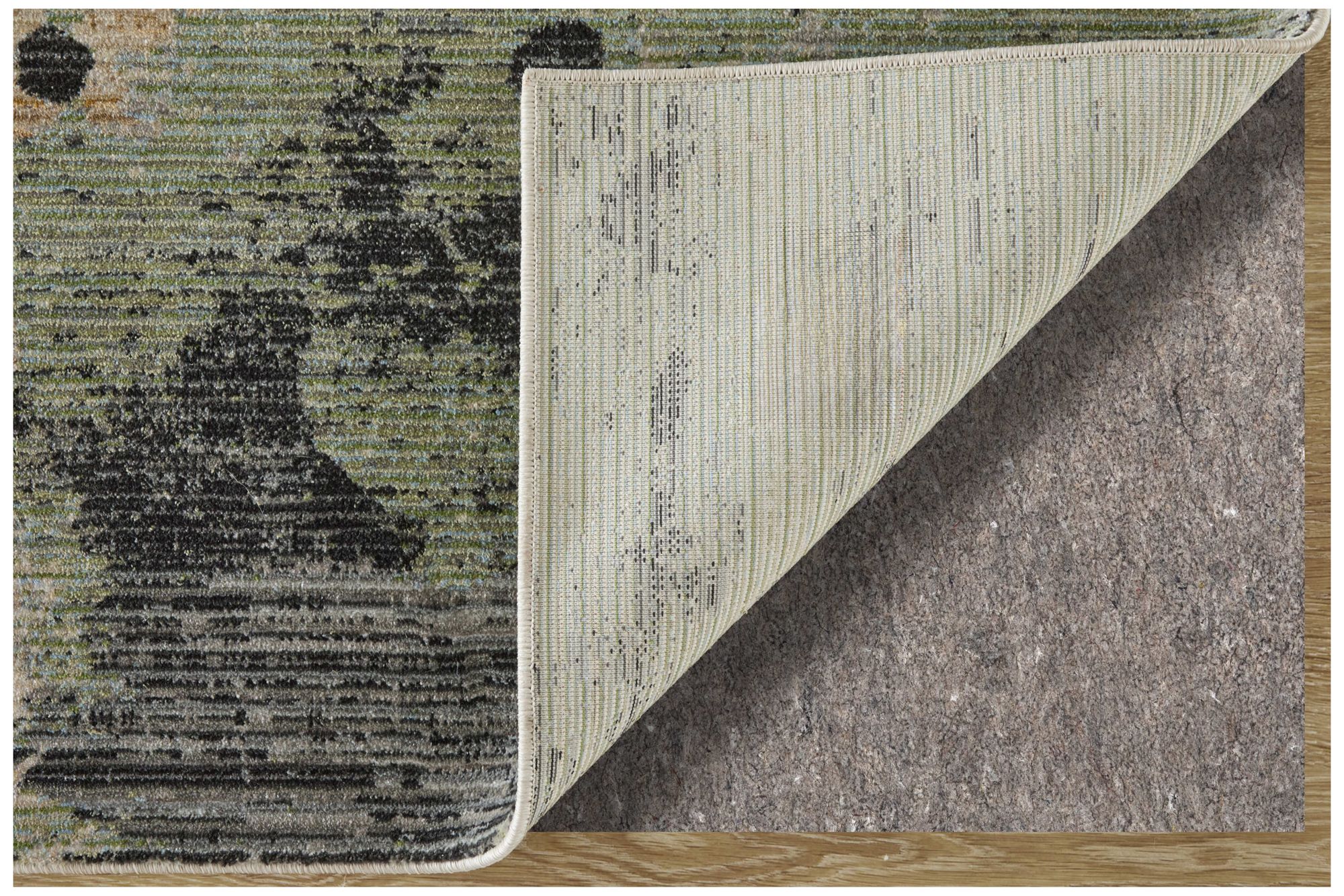 Image 4 Sonora Abstract Indoor Green Area Rug 39U9F 6'-7" x 9'-6" more views