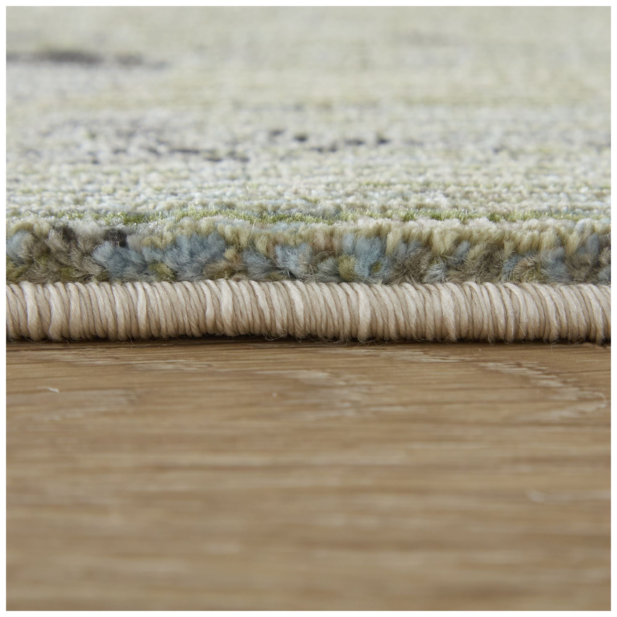 Sonora Abstract Indoor Green Area Rug 39U9F 6'-7" x 9'-6"