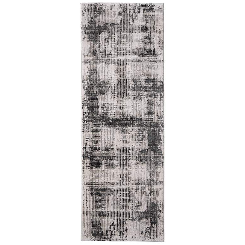 Image 1 Sonora Modern Abstract Soft Indoor Gray Area Rug 39NYF