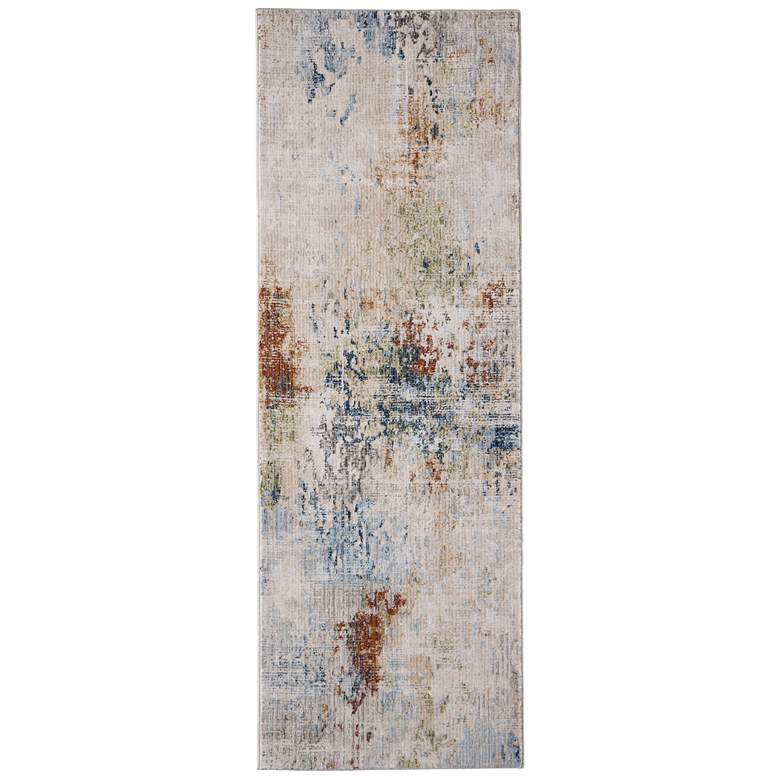 Image 1 Sonora Modern Abstract Soft Indoor Ivory Area Rug 39NUF
