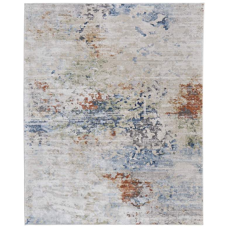 Image 1 Sonora Modern Abstract Soft Indoor Ivory Area Rug 39NUF