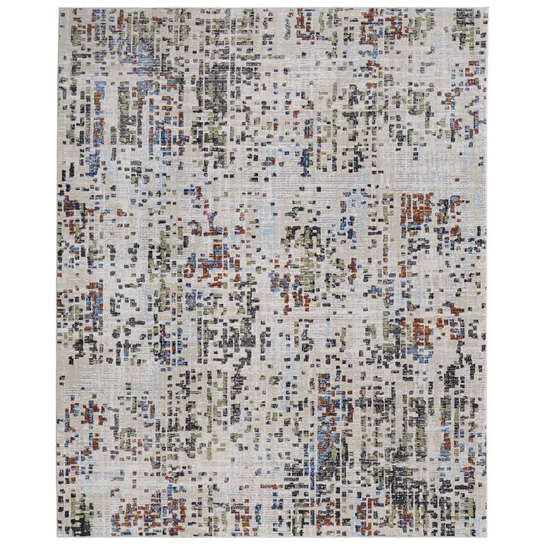 Image 1 Sonora Modern Abstract Soft Indoor Ivory Area Rug 39NVF
