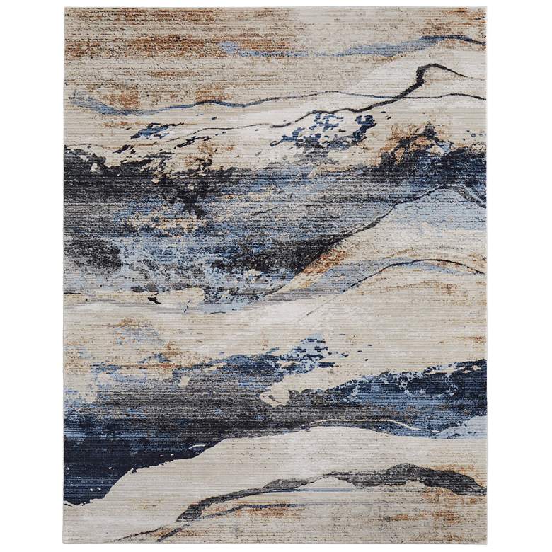 Image 1 Sonora Modern Abstract Soft Indoor Tan Area Rug 39NWF