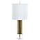 Sonora Tri-Tone Cylinder Gold Ceramic Table Lamp