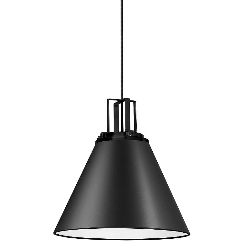 Image 2 Sonus 14" Wide Matte Black Pendant Light