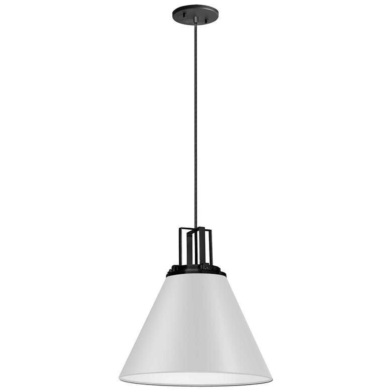 Image 1 Sonus 14 inch Wide Matte White Pendant