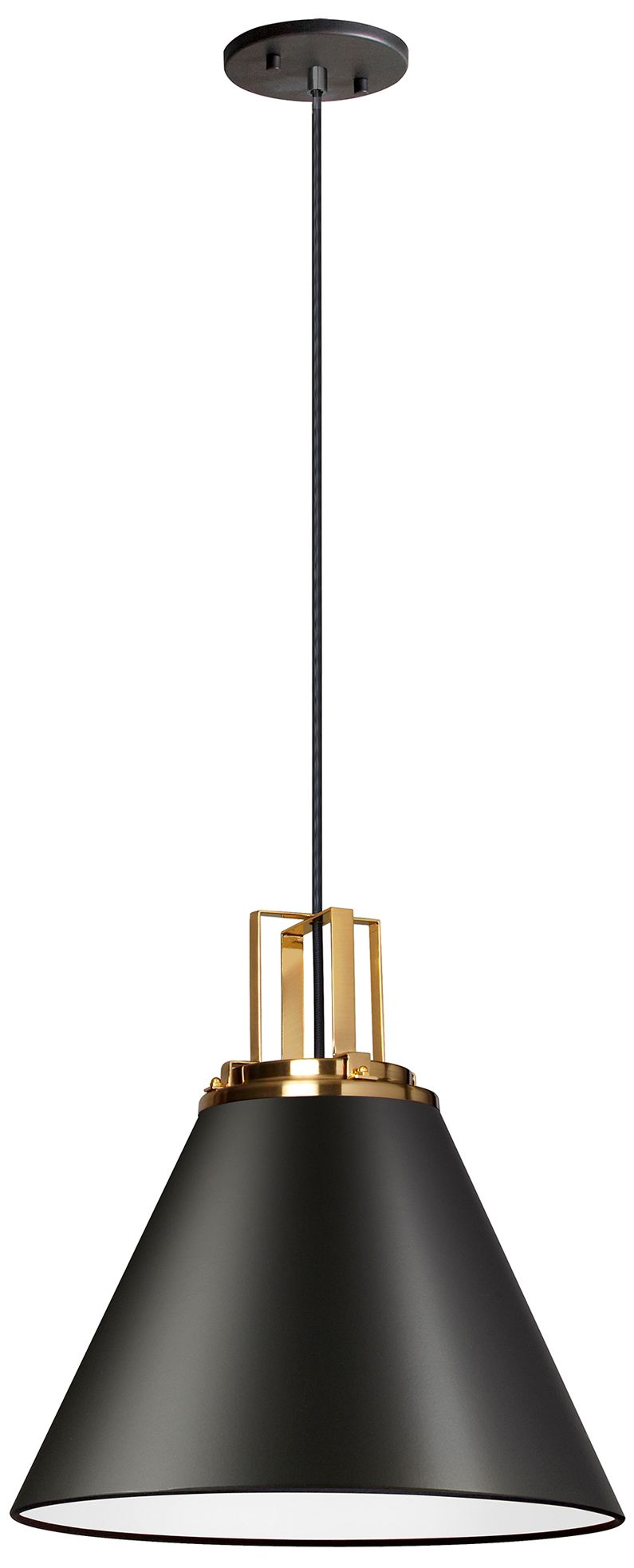 Image 2 Sonus 14" Wide Matte Black Pendant