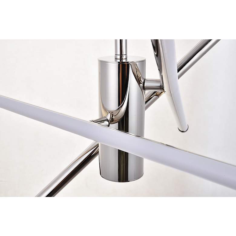 Image 5 Sonya 28 1/2" Wide Polished Nickel 3-Light LED Pendant more views