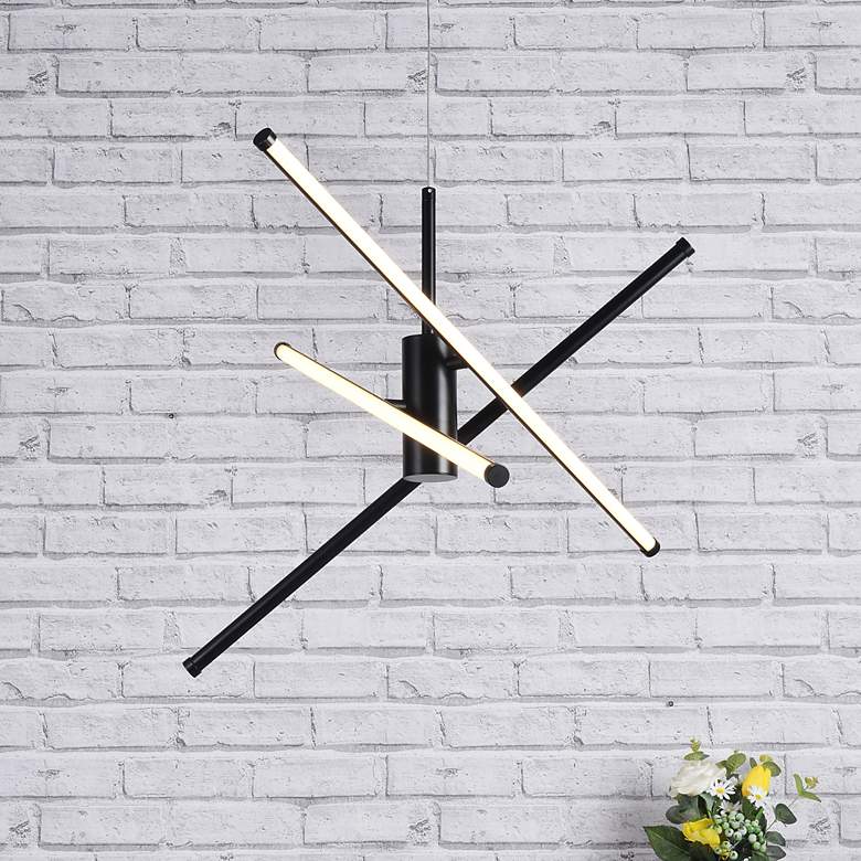 Image 1 Sonya 3 Lt Black Pendant