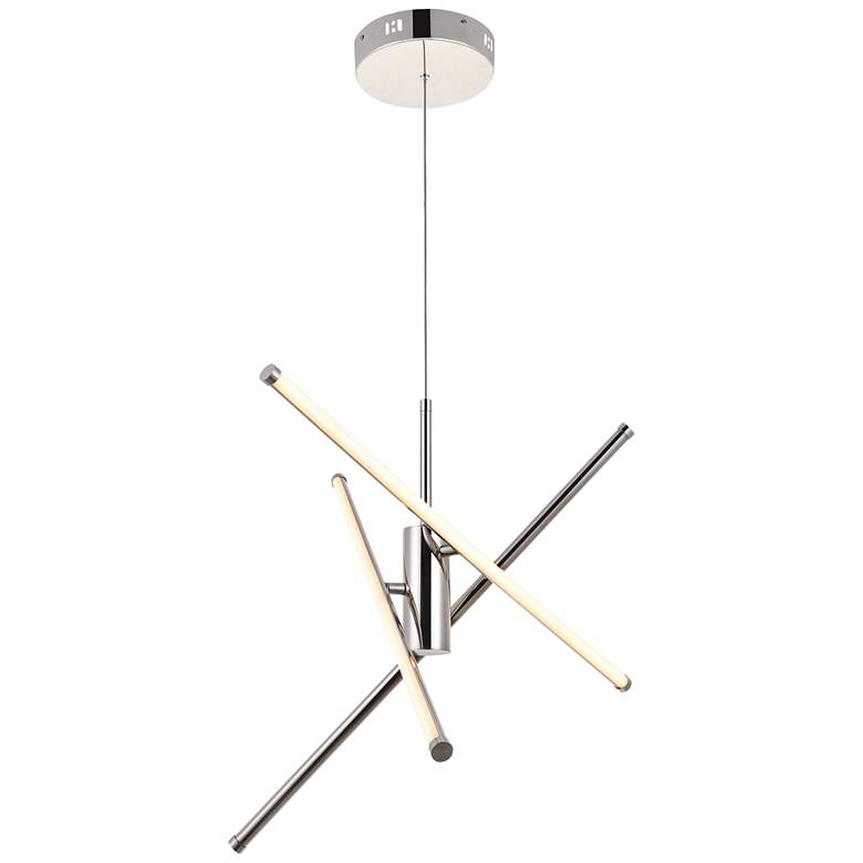 Image 2 Sonya 3 Lt Polished Nickel Pendant