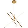 2_Sonya 43 1/2" Wide Gold 3-Light LED Chandelier