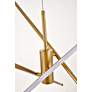5_Sonya 43 1/2" Wide Gold 3-Light LED Chandelier more views