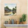 3_Soothing Stream 24" Square Outdoor Canvas Wall Art more views
