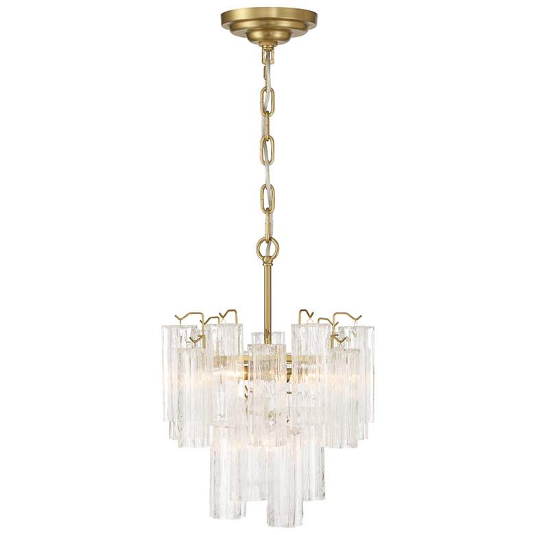 Image 3 Sophia 17.75" Wide 5-Light Brass Semi Flush Mount w/ Clear Shade more views
