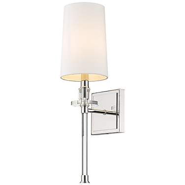 Sophia 20 1/4" High Polished Nickel Wall Sconce