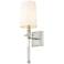 Sophia 20 1/4" High Brushed Nickel Wall Sconce