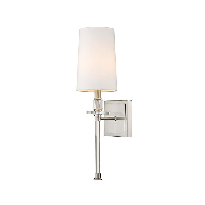 Image 3 Sophia 20 1/4" High Brushed Nickel Wall Sconce more views