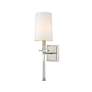 3_Sophia 20 1/4" High Brushed Nickel Wall Sconce more views