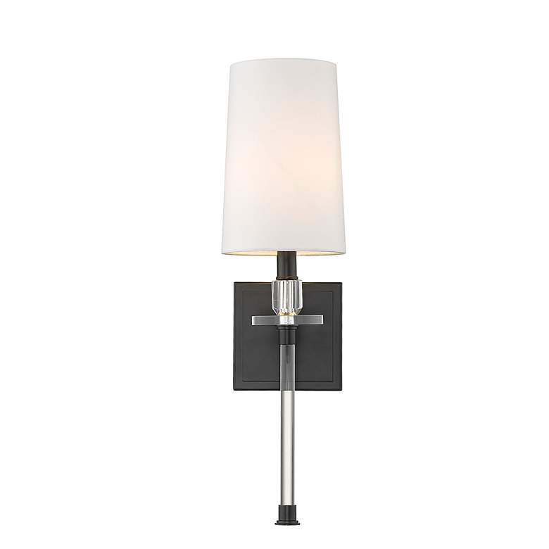 Image 2 Sophia 20 1/4" High Matte Black Wall Sconce more views