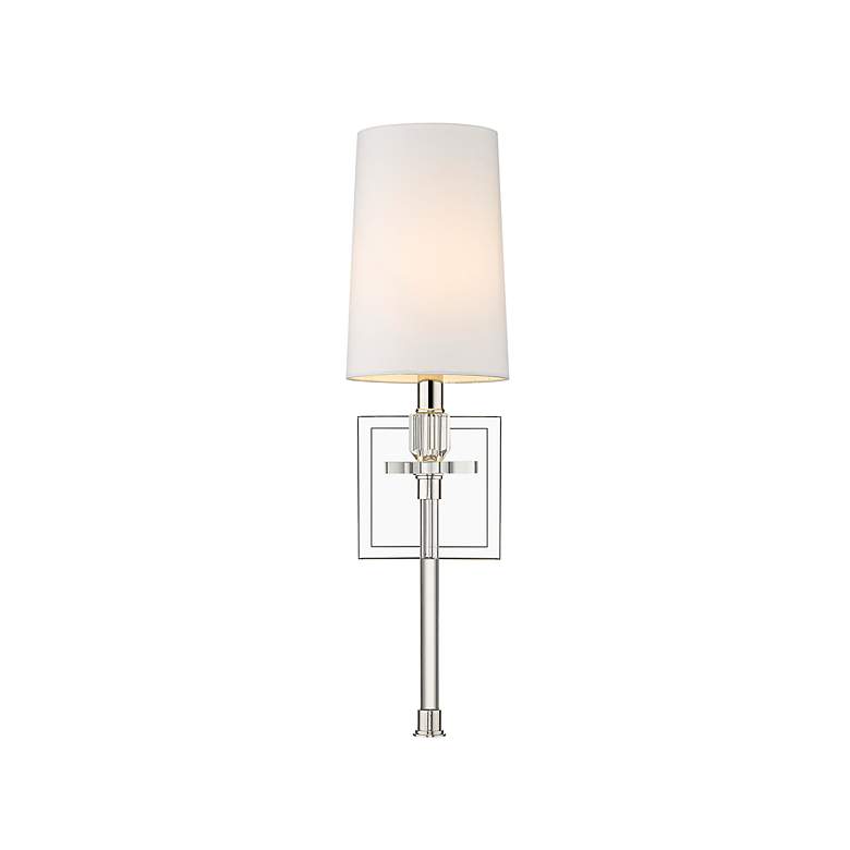 Image 2 Sophia 20 1/4" High Polished Nickel Wall Sconce more views