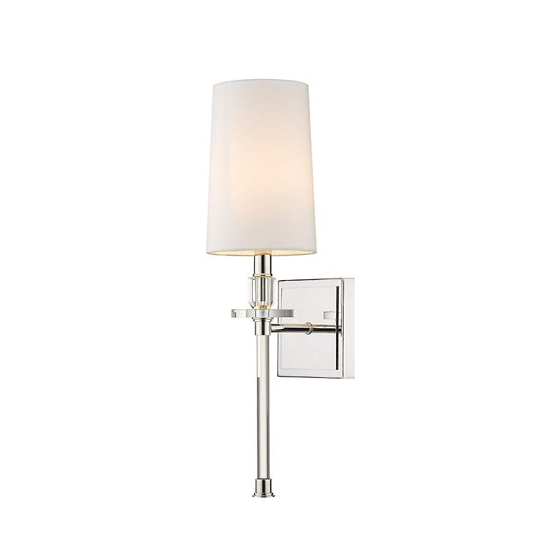 Image 3 Sophia 20 1/4" High Polished Nickel Wall Sconce more views