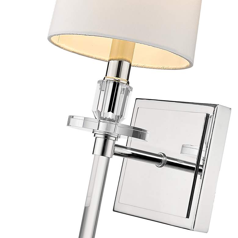 Image 4 Sophia 20 1/4" High Polished Nickel Wall Sconce more views