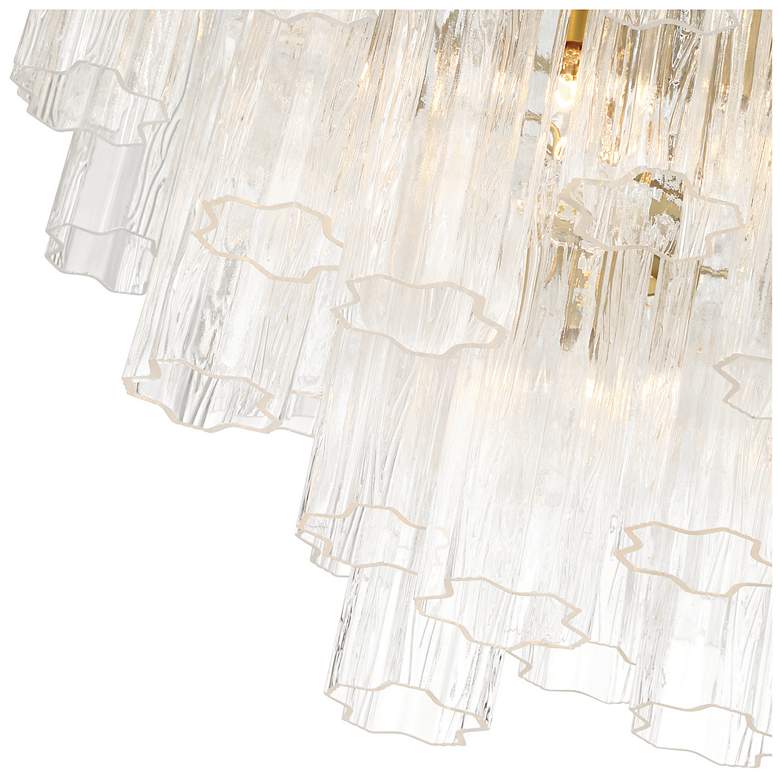 Image 3 Sophia 22.83" Wide 11-Light Brass Chandelier w/ Clear Shade more views