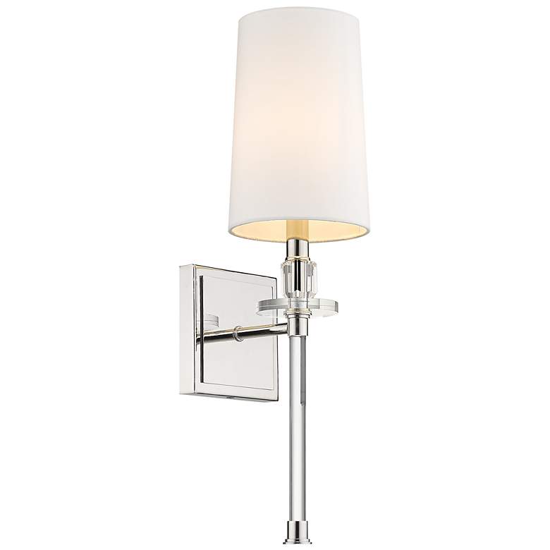 Image 1 Sophia by Z-Lite Polished Nickel 1 Light Wall Sconce