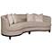 Sophia Fawn Upholstery 101" Wide Large Kidney Sofa