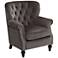 Sophia Talica Platinum Traditional Tufted Accent Chair